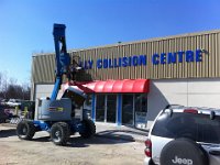 3D lettering installed on exterior building